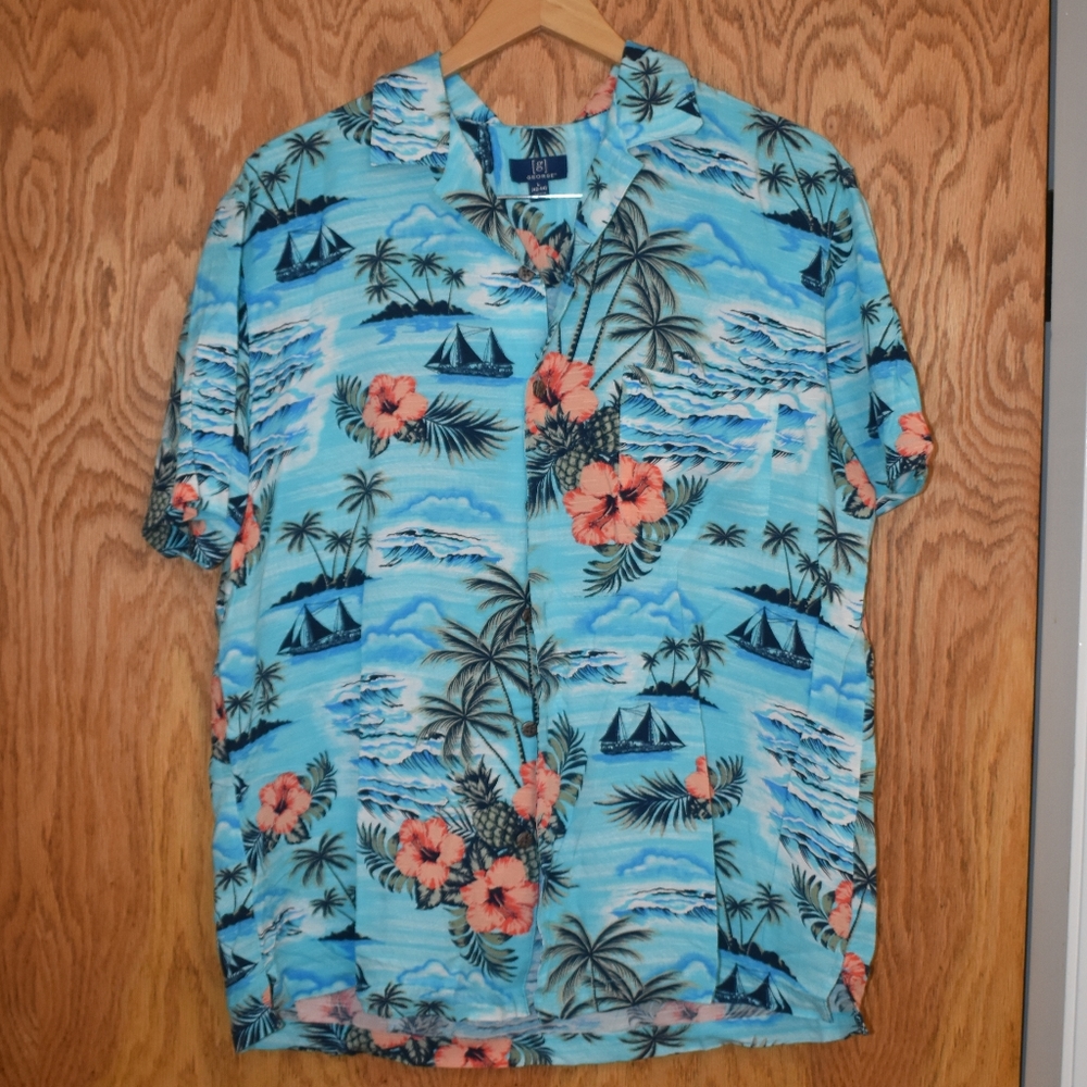 George Hawaiian button up